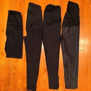 Maternity leggings and shorts bundle
